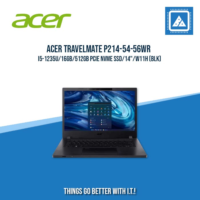 ACER TRAVELMATE P214-54-56WR I5-1235U/16GB/512GB PCIE NVME SSD | BEST FOR STUDENTS AND FREELANCERS LAPTOP ACER TRAVELMATE P214-54-56WR I5-1235U/16GB/512GB PCIE NVME SSD | BEST FOR STUDENTS AND FREELANCERS LAPTOP